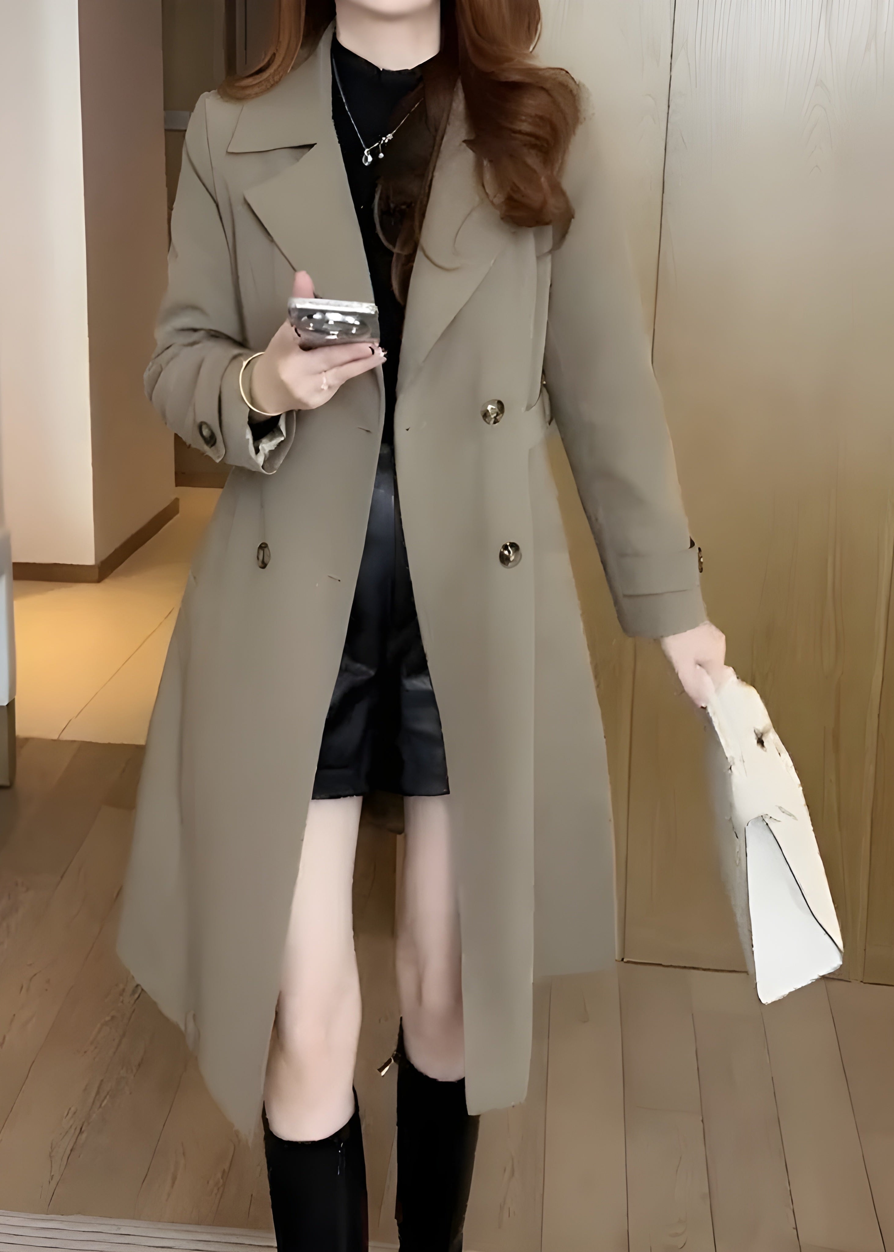 Quinn™ – Nadine - Elegant Warmth Trenchcoat