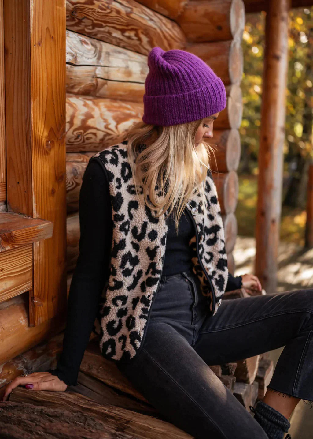 Quinn™ – Marley - Stylish leopard-print gilet