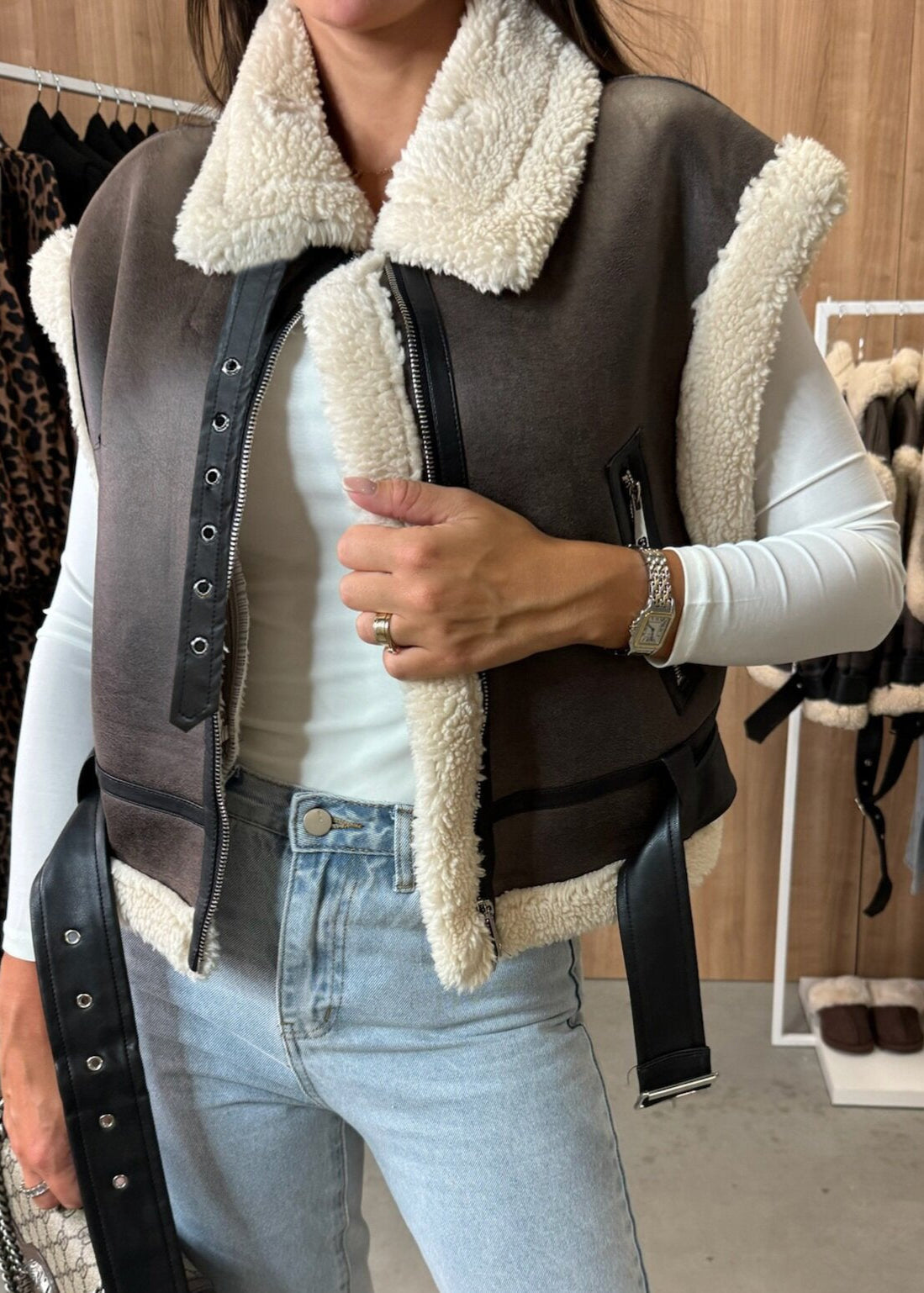 Quinn™ – Elze - Trendy Gilet with Warm Fleece Lining