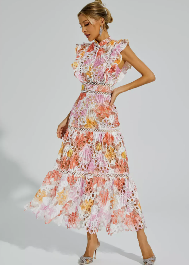 Quinn™ – Melody - Hollow Sleeveless Maxi Dress
