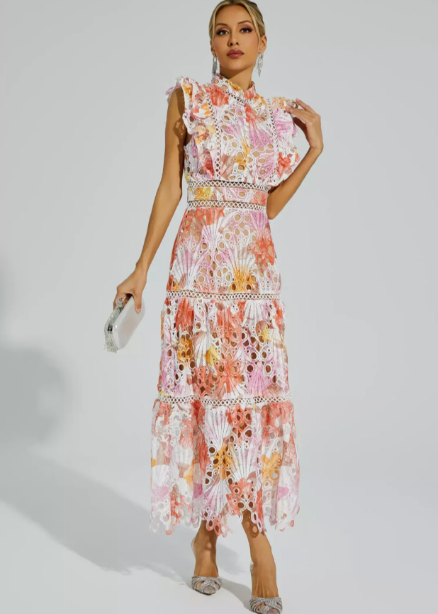 Quinn™ – Melody - Hollow Sleeveless Maxi Dress