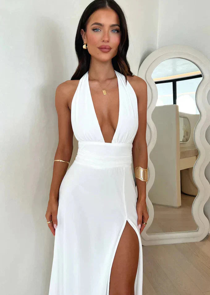 Quinn™ – Eleanor - Chic Split Maxi Dress